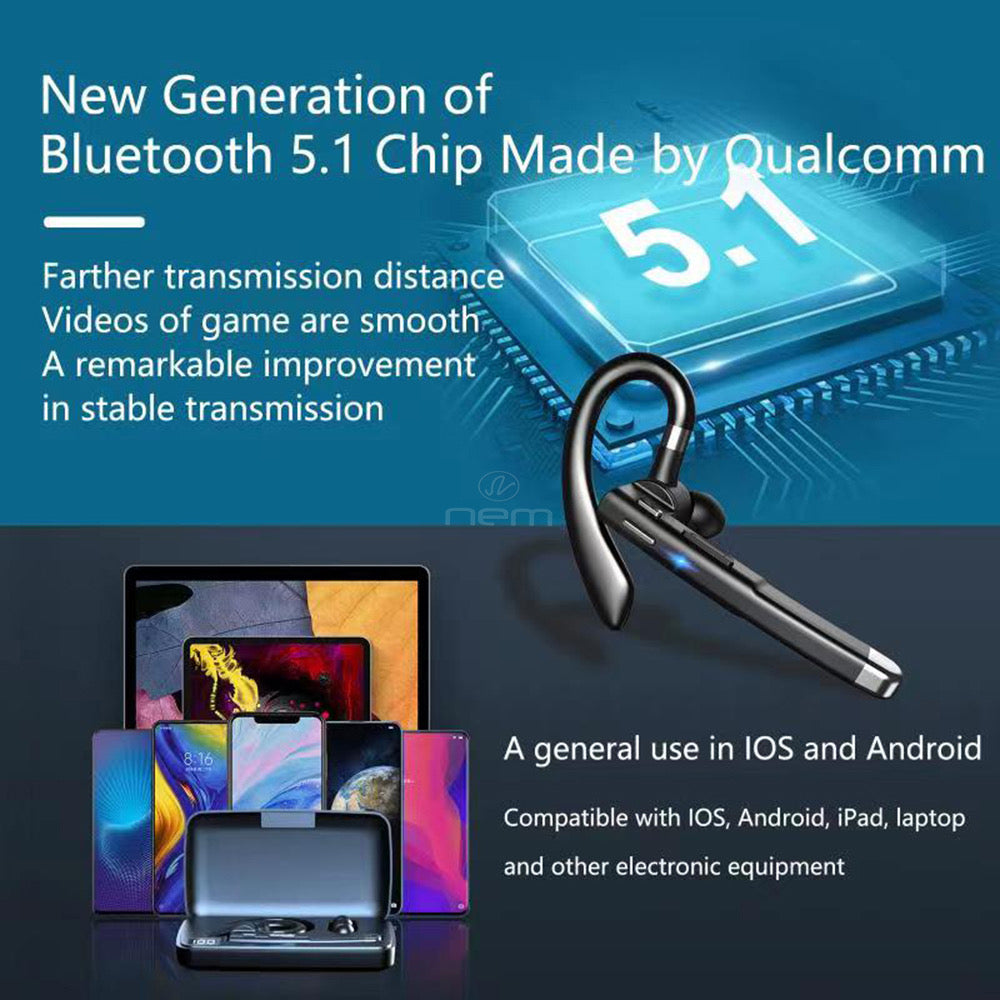 Wireless EarHook Earphone with Mic Charging Case BT-YYK-520