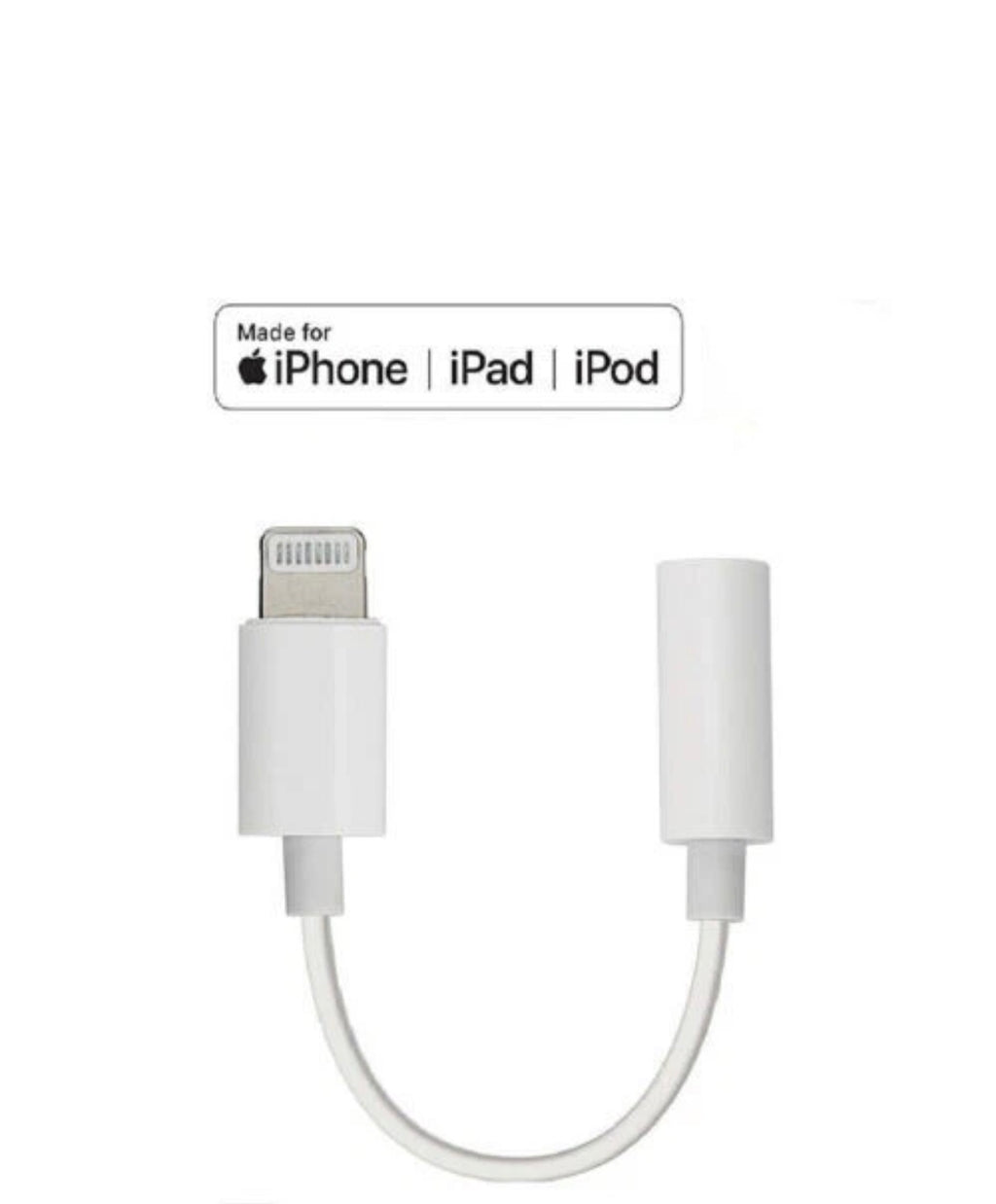 Lightning to Headphone Jack Aux Adapter For iPhones