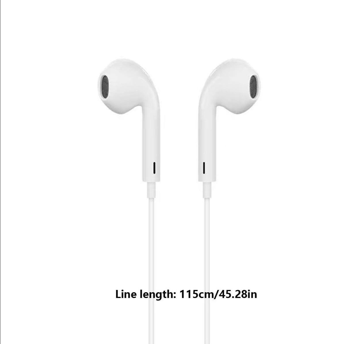 USB-C Wired Earphones with Microphone & Volume Control – Hi-Fi Sound, Type-C Headphones for Android, Samsung & USB-C Devices