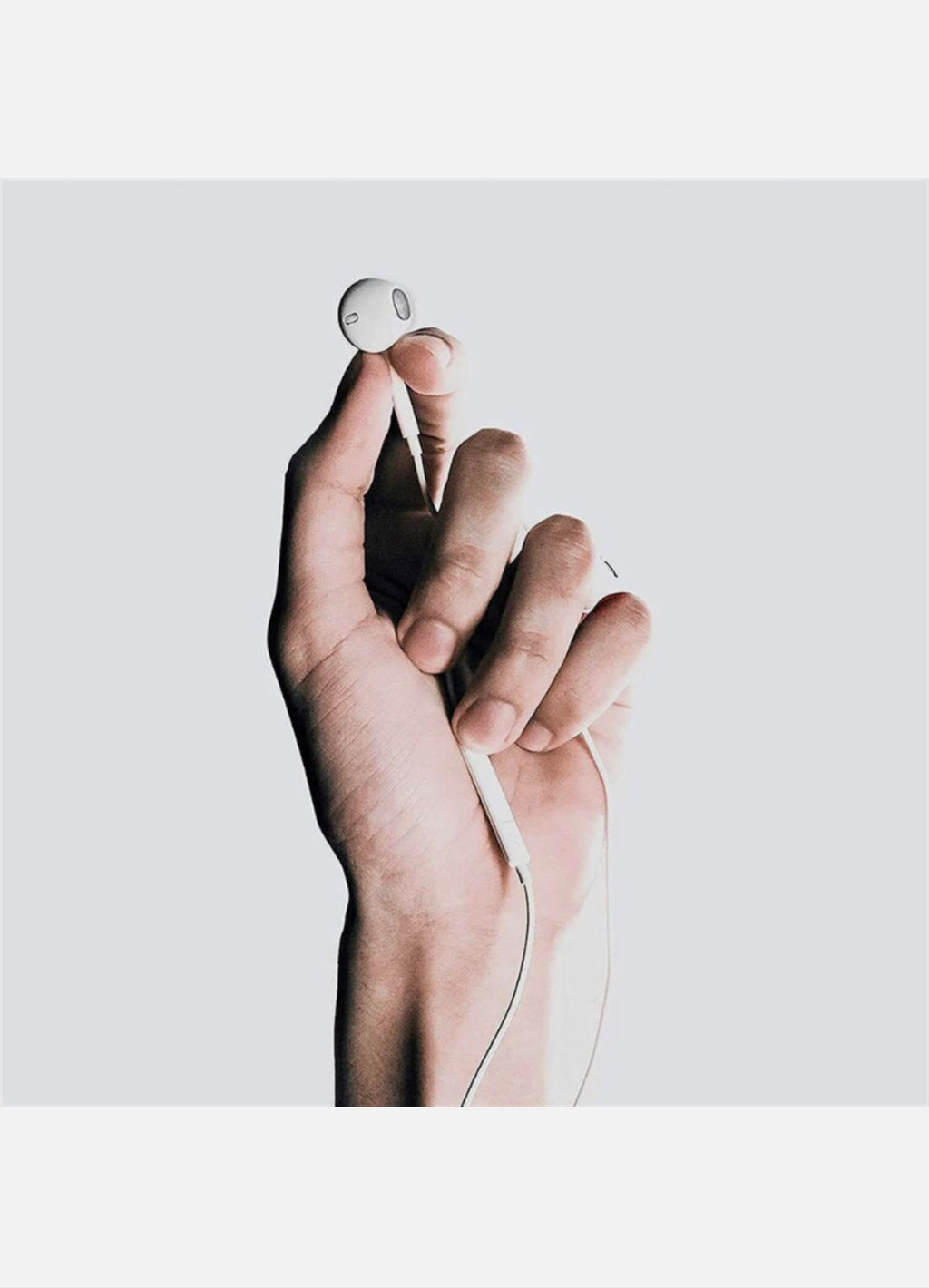 White Wired Headphones Lightning Connector For IPhone with Built-in Microphone