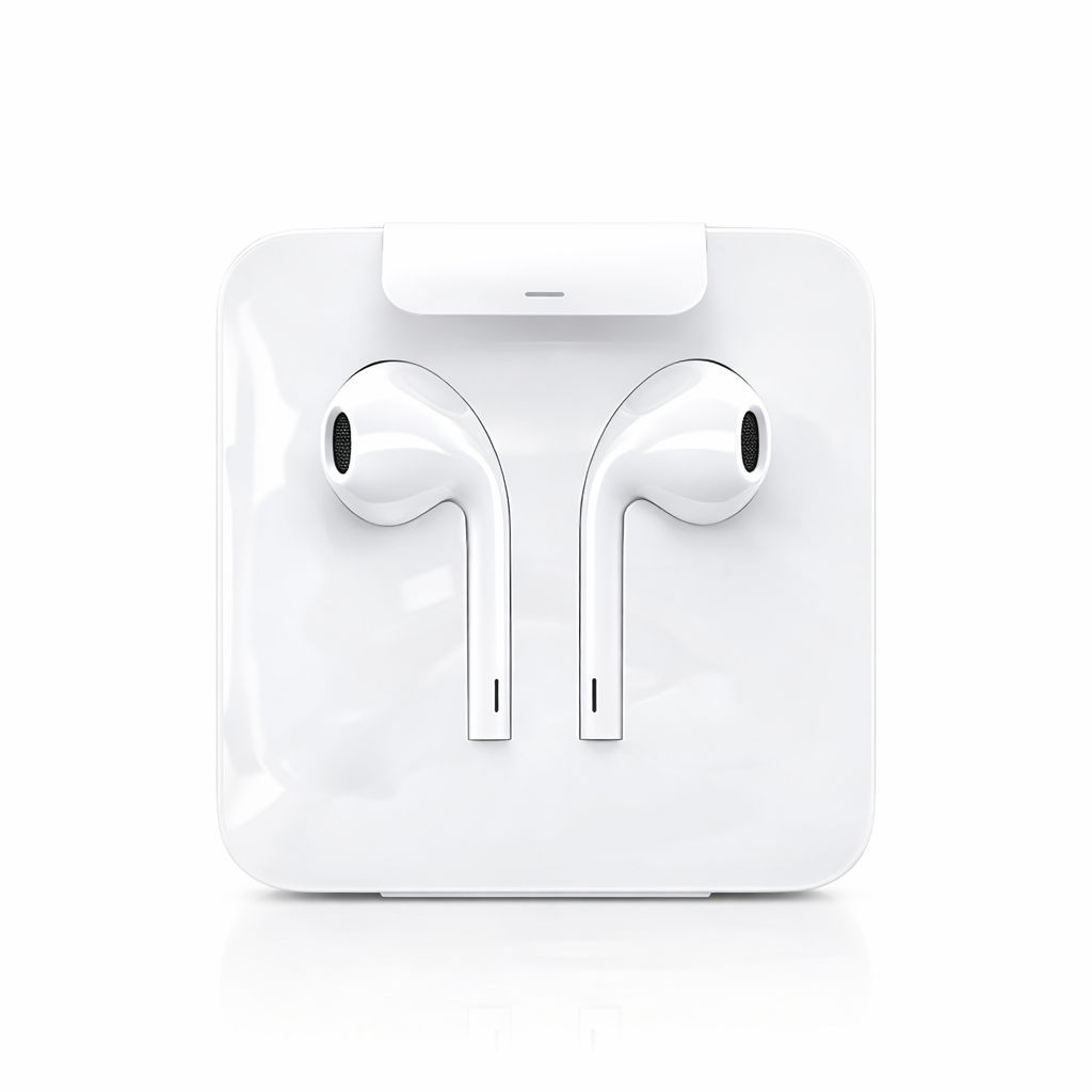 Wired Lightning Earbuds with Microphone & Volume Control – In-Ear Headphones for iPhone, Clear Sound & Comfortable Fit