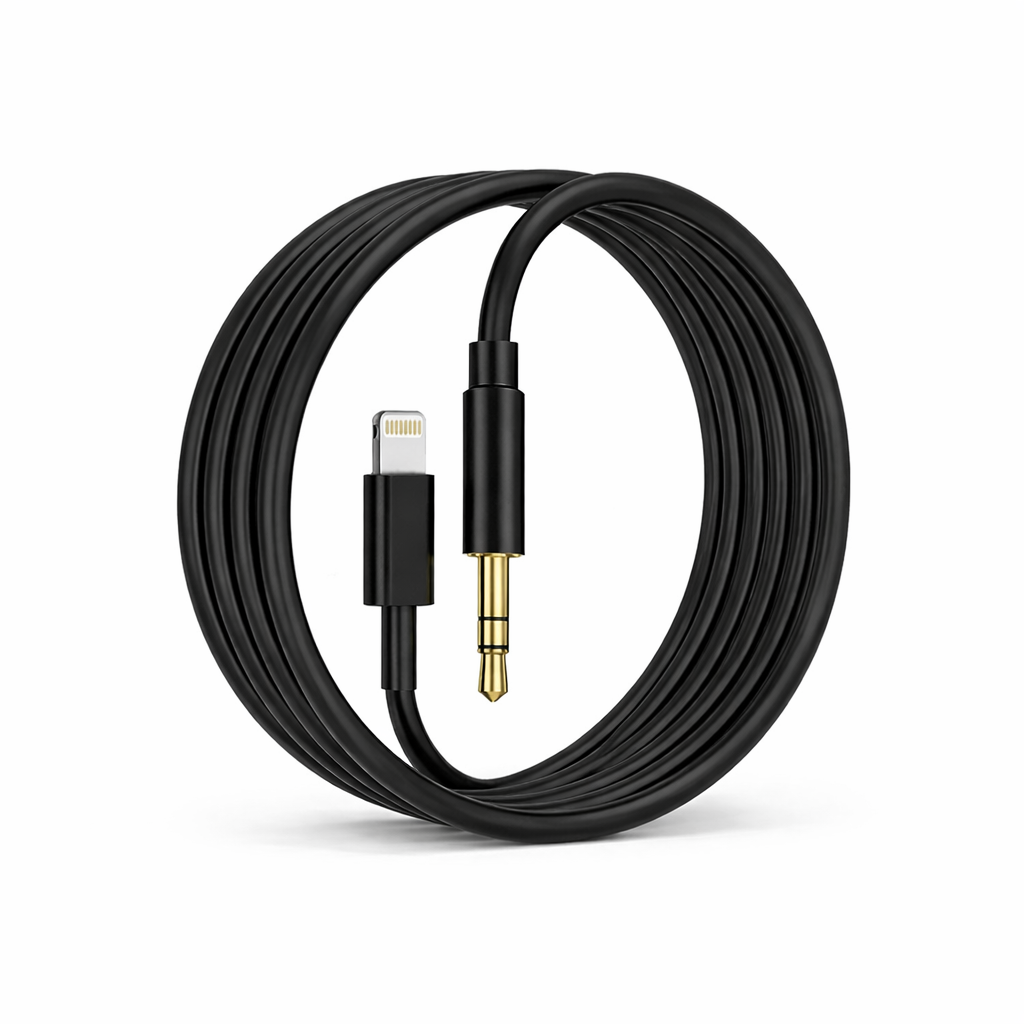 Lightning to 3.5mm AUX Audio Adapter Cable – iPhone Headphone Jack Converter