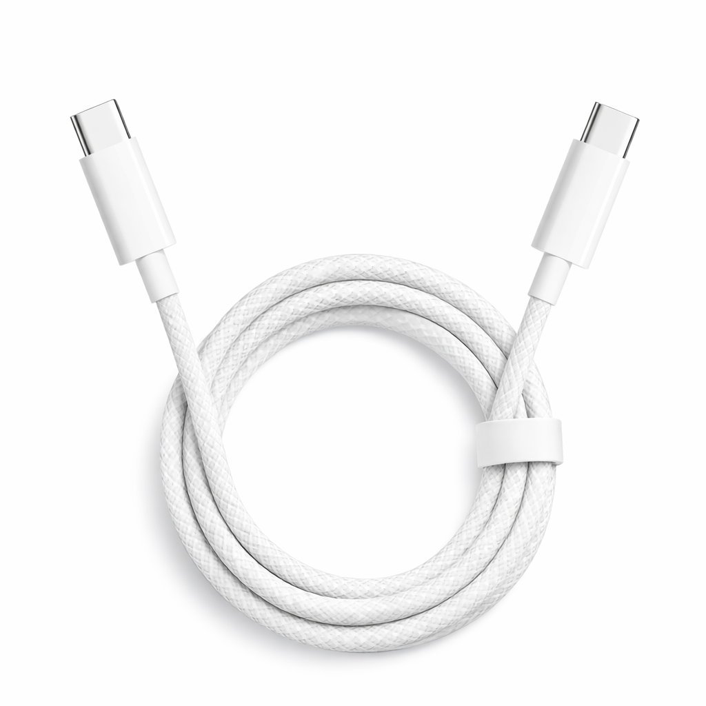 60W USB-C to USB-C 6ft Cable Fast Charger For iPhone & Samsung