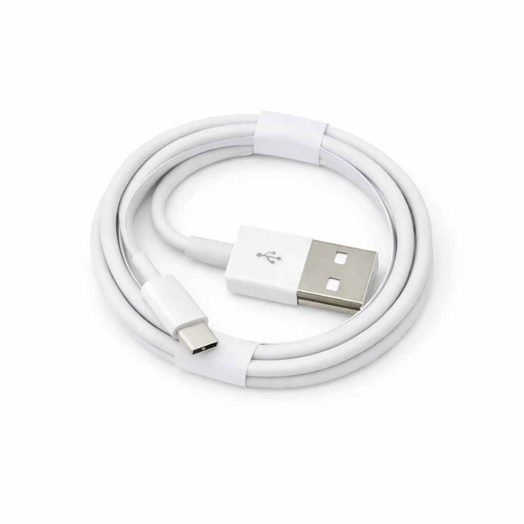 USB-A to USB-C Charging Cable – Fast Charging & Data Sync Cord for Android, Tablets & USB-C Devices (White) 6Ft, 10Ft